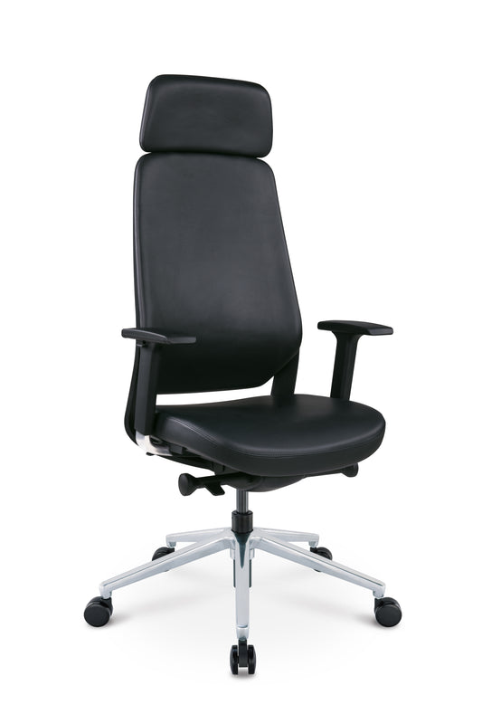 Flexi Ergonomic Operators Chair Full PU - With Headrest